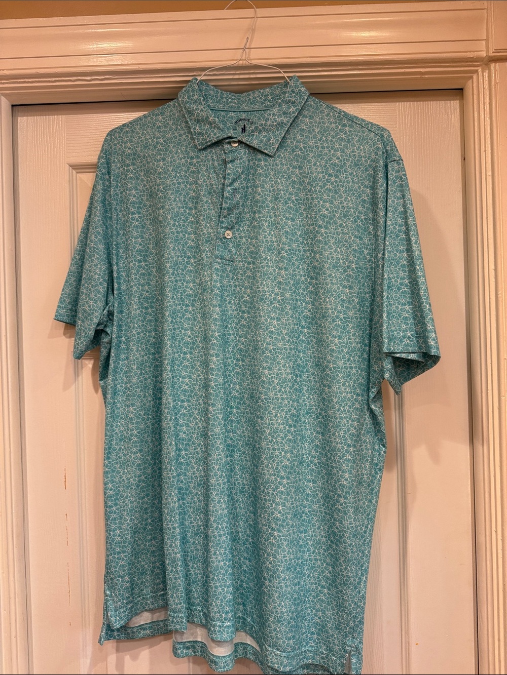 Men's Teal Short-Sleeve Polo Shirt